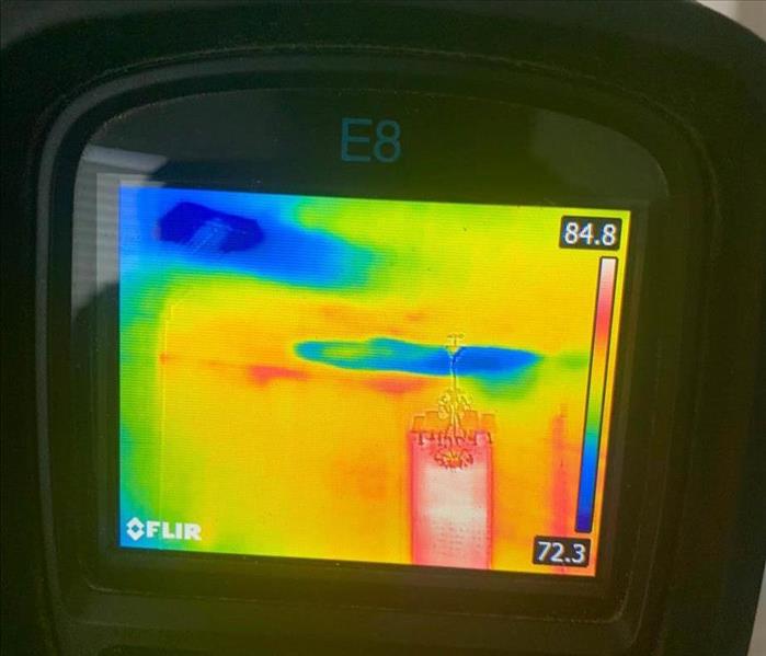 Infrared camera in action.
